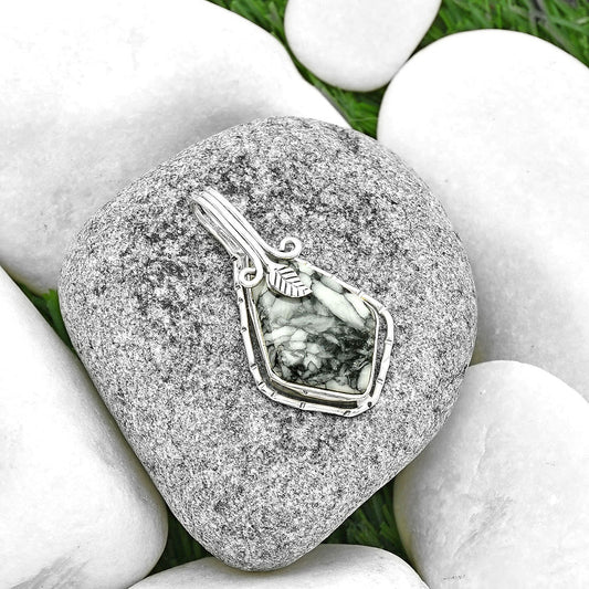 Natural Pinolith Stone Pendant P-1643 SDP131520