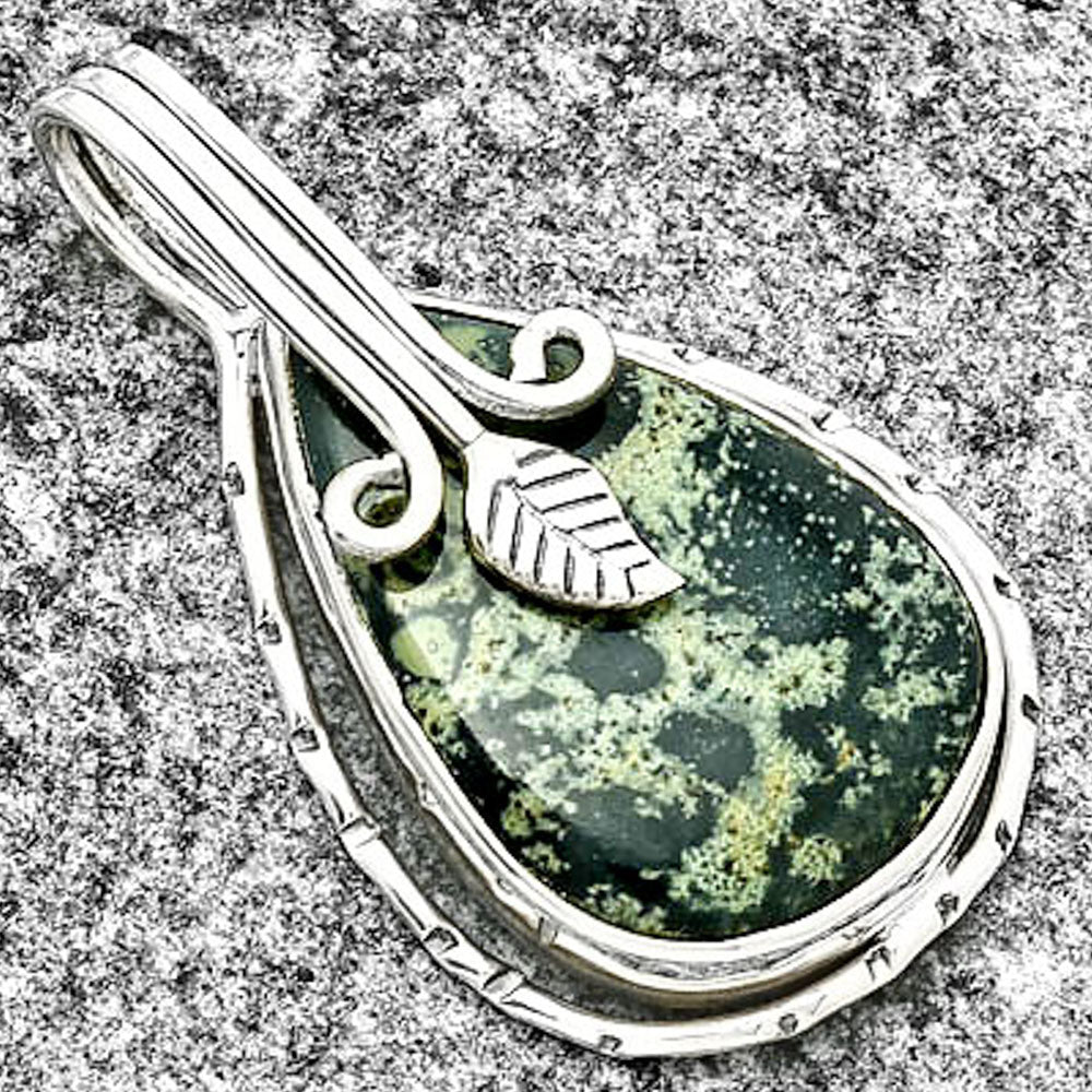 Natural Star Galaxy Jasper Pendant P-1643 SDP131522