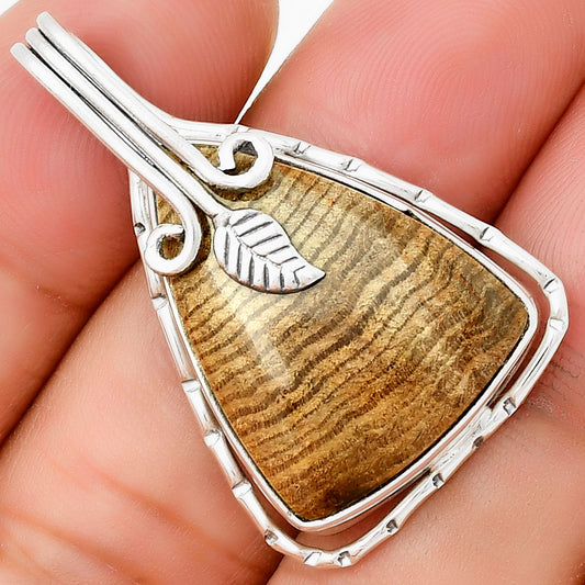 Natural Petrified Wood Pendant P-1643 SDP131528