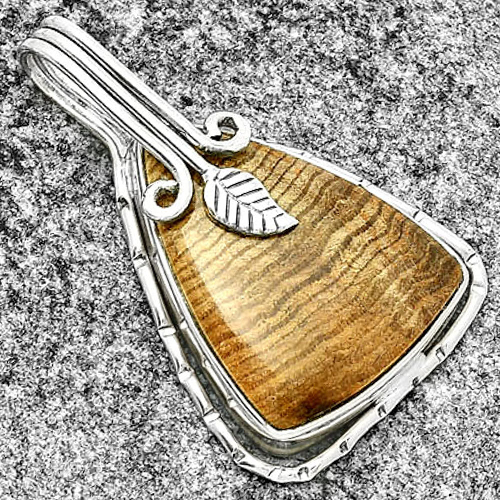 Natural Petrified Wood Pendant P-1643 SDP131528