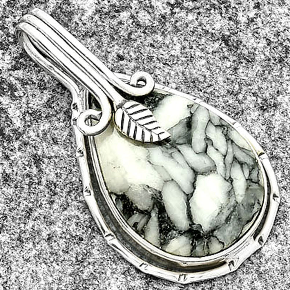 Natural Pinolith Stone Pendant P-1643 SDP131533