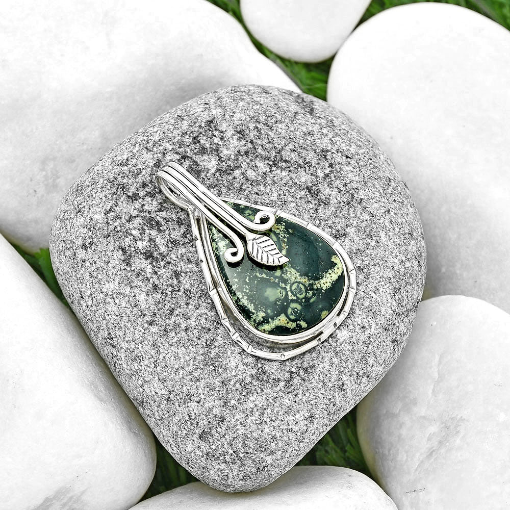 Natural Star Galaxy Jasper Pendant P-1643 SDP131537