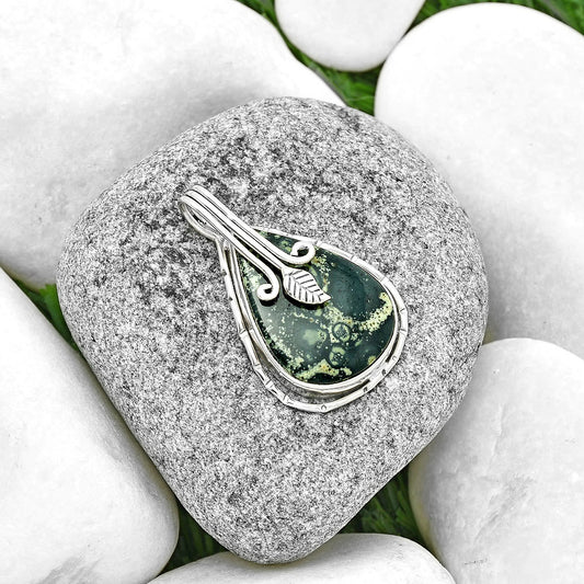 Natural Star Galaxy Jasper Pendant P-1643 SDP131537