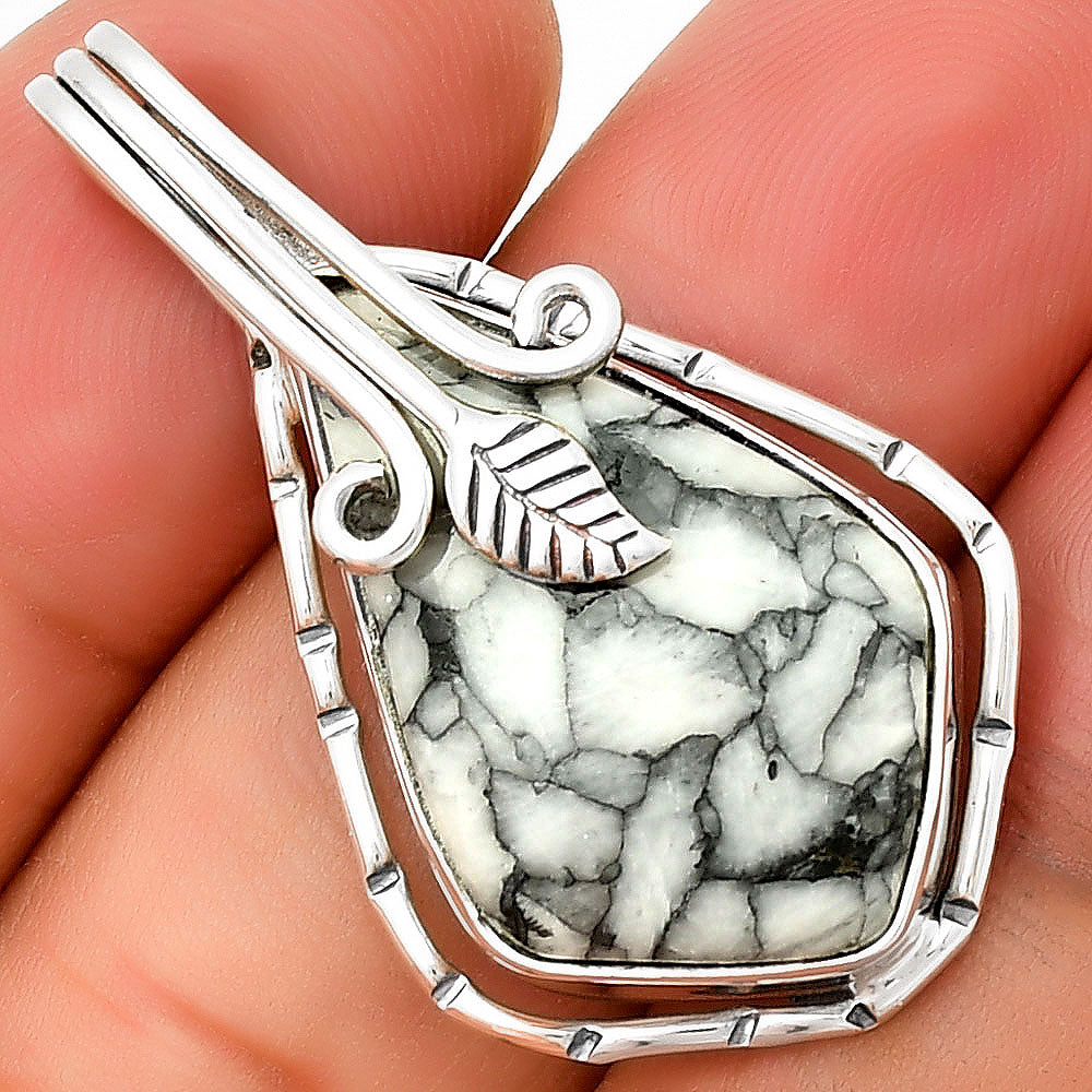 Natural Pinolith Stone Pendant P-1643 SDP131547