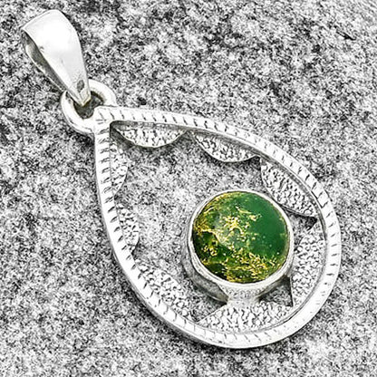 Natural Green Fuchsite Pendant P-1631 SDP131553