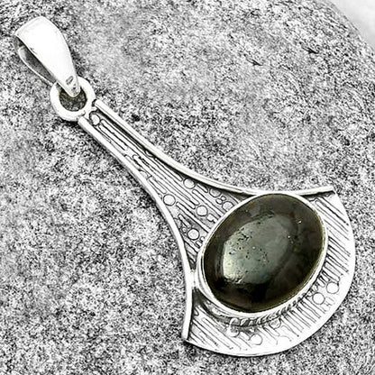 Natural Indigo Gabbro Pendant P-1195 SDP131583