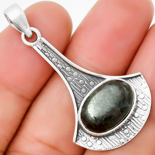 Natural Indigo Gabbro Pendant P-1195 SDP131592