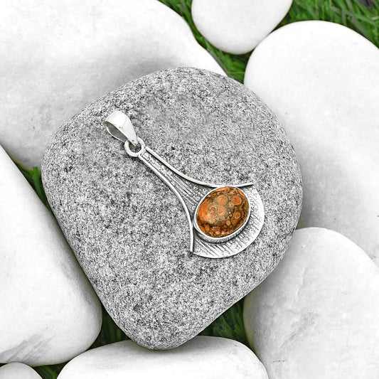 Natural Poppy Jasper Pendant P-1195 SDP131597