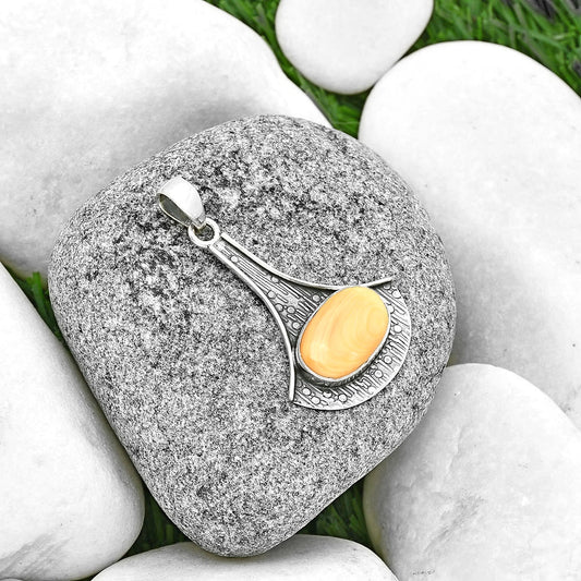 Natural Spiny Oyster Shell - Arizona Pendant P-1195 SDP131603