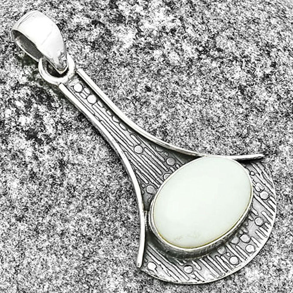 Natural White Opal Pendant P-1195 SDP131606