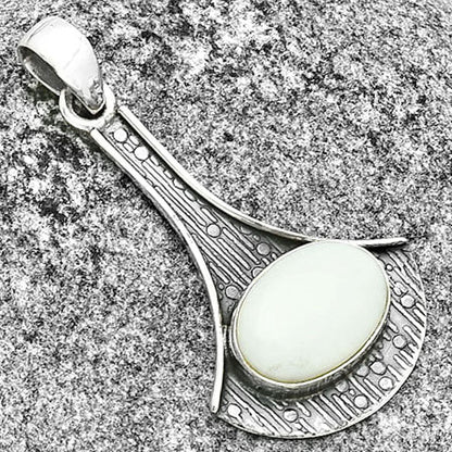 Natural White Opal Pendant P-1195 SDP131606