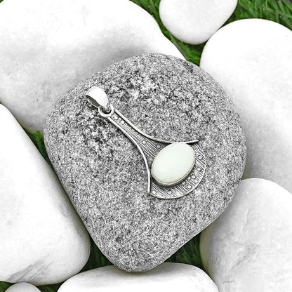 Natural White Opal Pendant P-1195 SDP131606