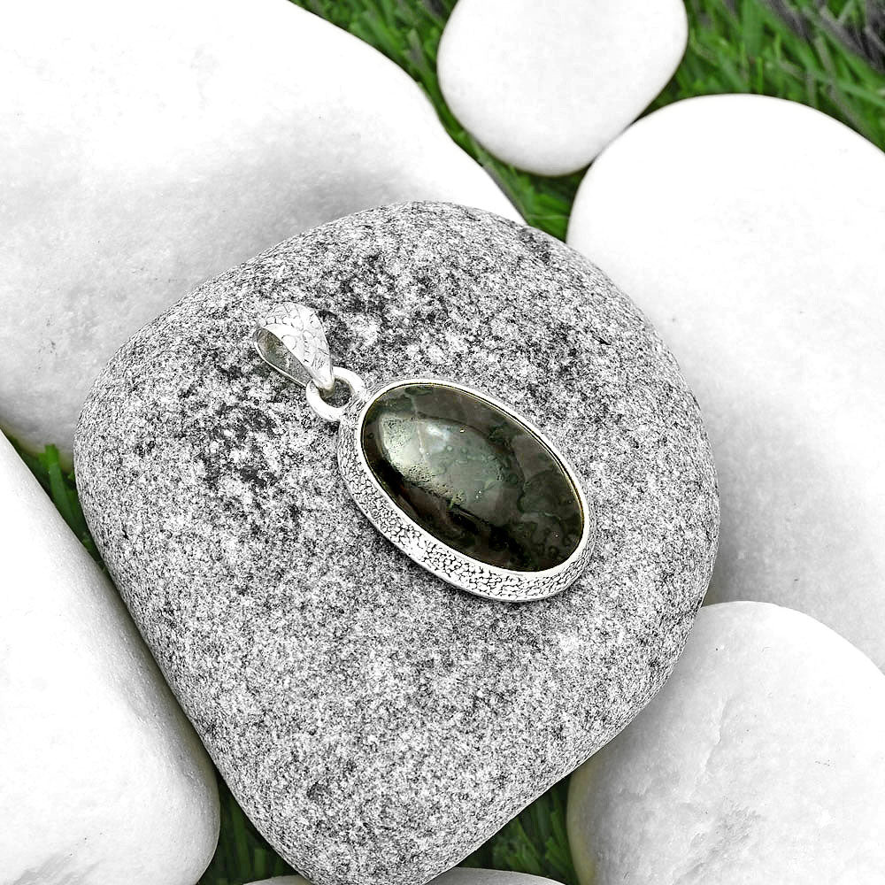 Natural Indigo Gabbro Pendant P-1538 SDP131704