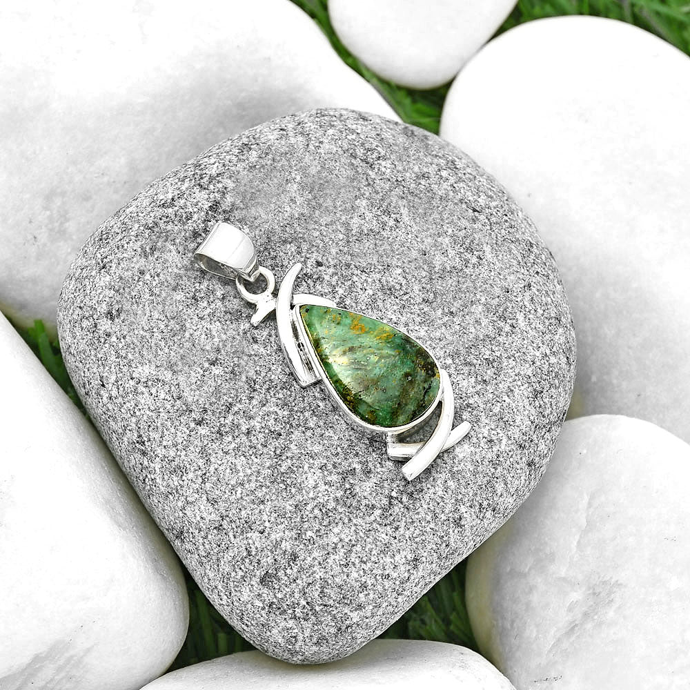 Natural Larsonite Jasper Pendant P-1428 SDP131719