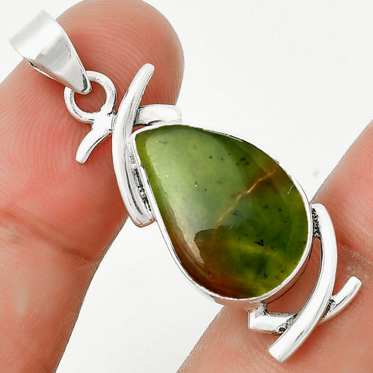 Natural Chrome Chalcedony Pendant P-1428 SDP131733