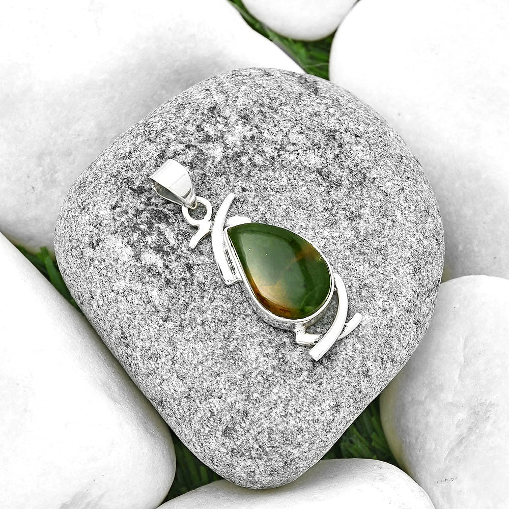Natural Chrome Chalcedony Pendant P-1428 SDP131733