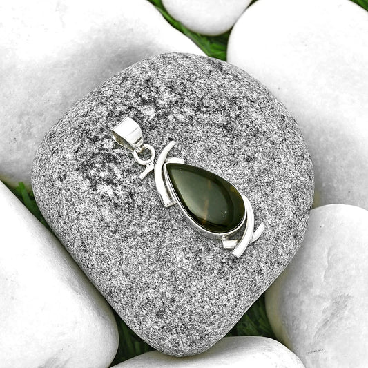 Natural Chrome Chalcedony Pendant P-1428 SDP131736