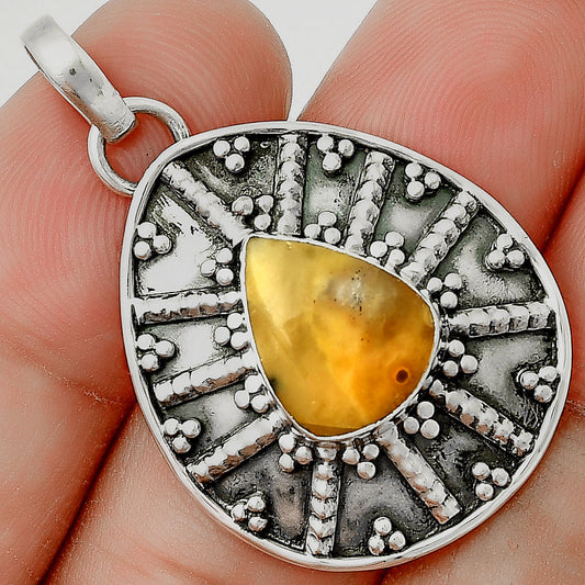 Natural Australian Prehnite Pendant P-1465 SDP131745