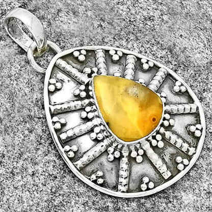 Natural Australian Prehnite Pendant P-1465 SDP131745