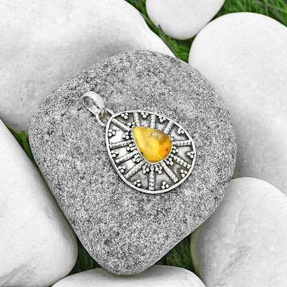 Natural Australian Prehnite Pendant P-1465 SDP131745