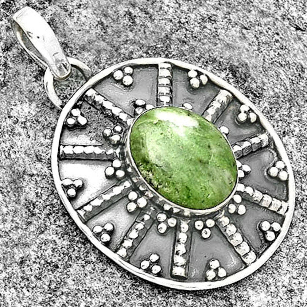 Natural Larsonite Jasper Pendant P-1465 SDP131747