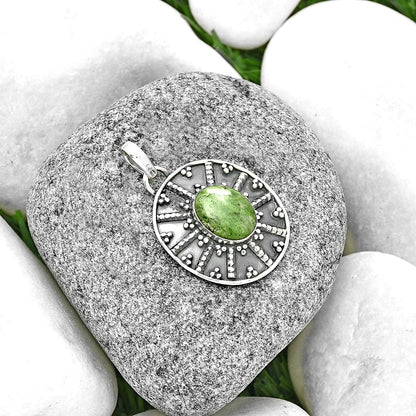 Natural Larsonite Jasper Pendant P-1465 SDP131747