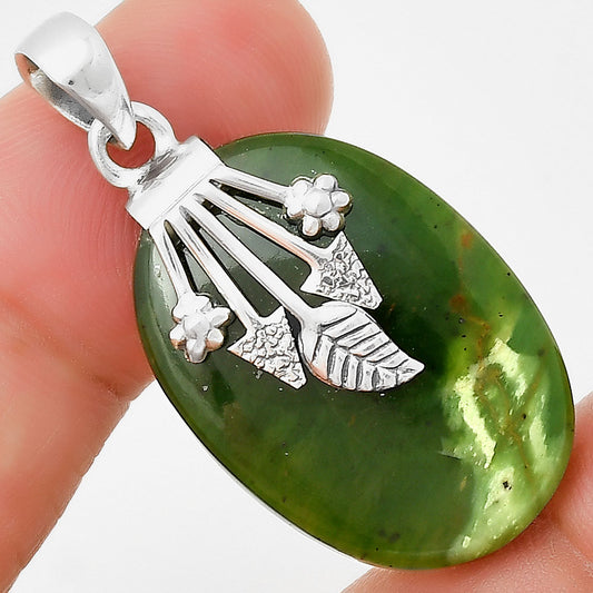 Natural Chrome Chalcedony Pendant P-1647 SDP131751