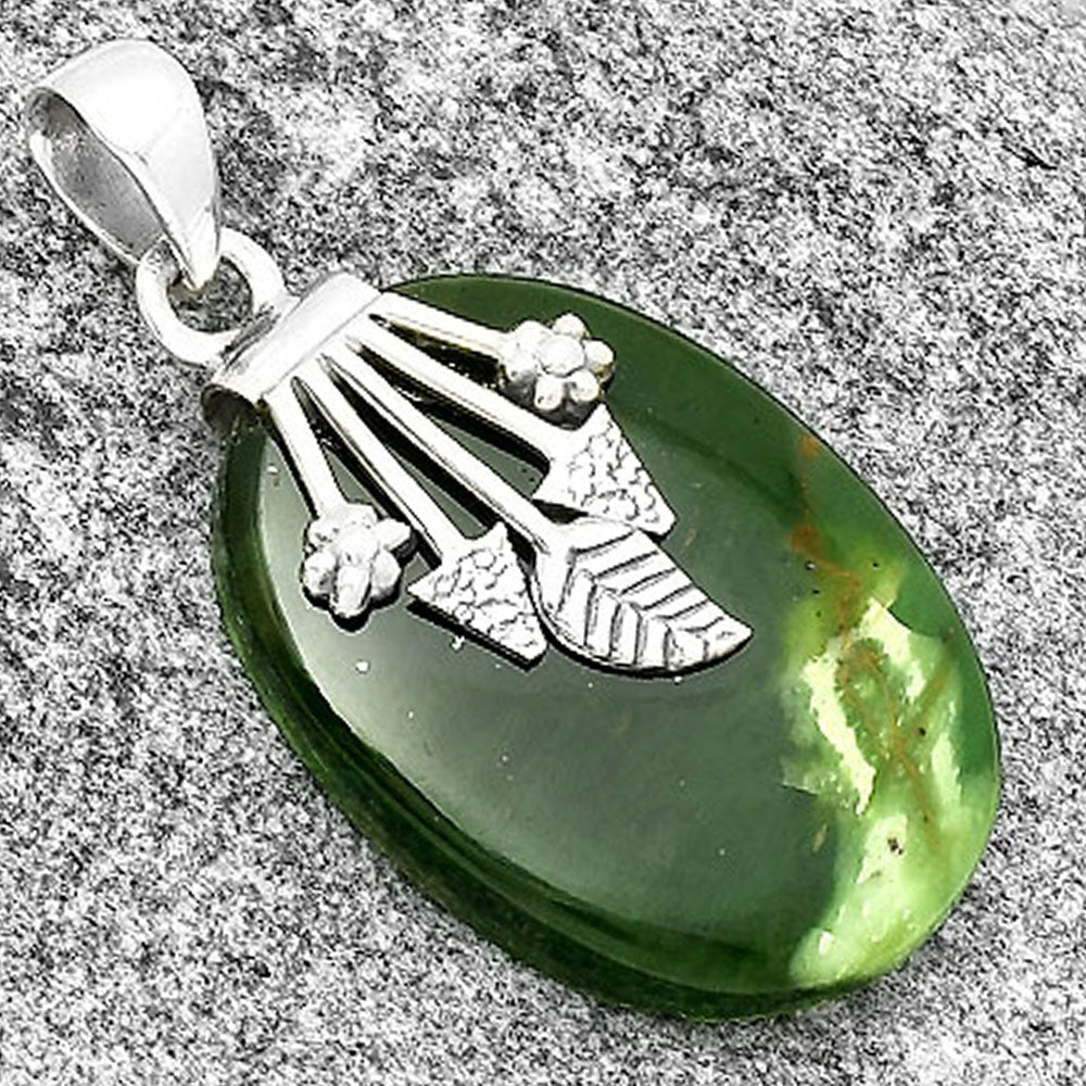 Natural Chrome Chalcedony Pendant P-1647 SDP131751