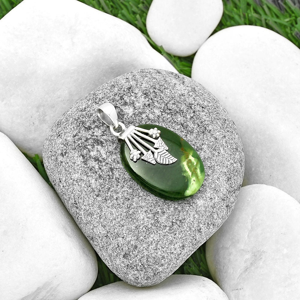 Natural Chrome Chalcedony Pendant P-1647 SDP131751
