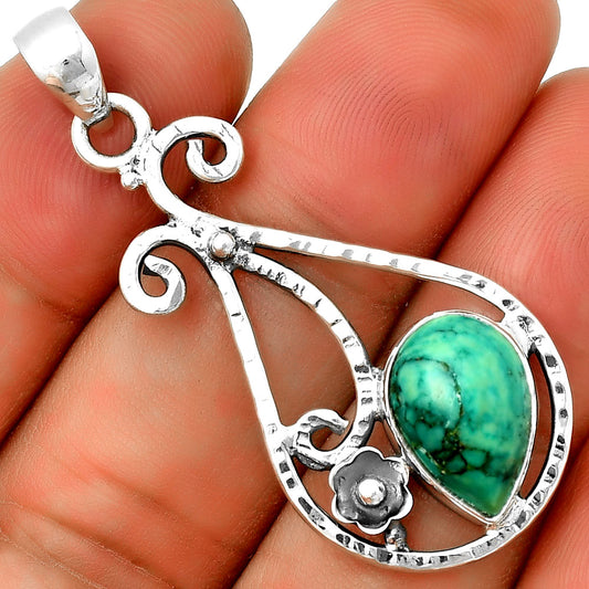 Natural Turquoise Magnesite Pendant P-1714 SDP131872