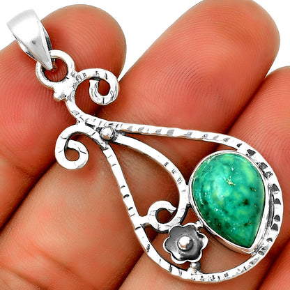 Natural Turquoise Magnesite Pendant P-1714 SDP131875