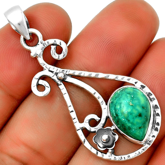 Natural Turquoise Magnesite Pendant P-1714 SDP131875