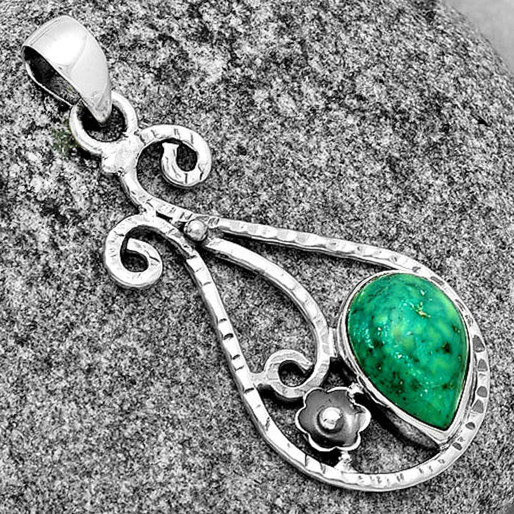 Natural Turquoise Magnesite Pendant P-1714 SDP131875