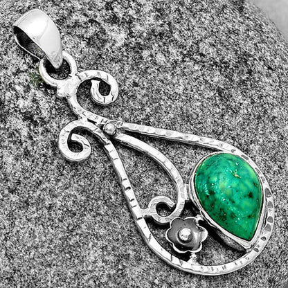 Natural Turquoise Magnesite Pendant P-1714 SDP131875