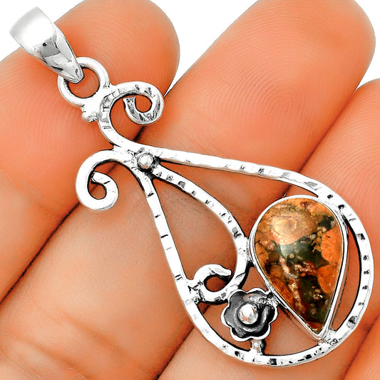Natural Poppy Jasper Pendant P-1714 SDP131882