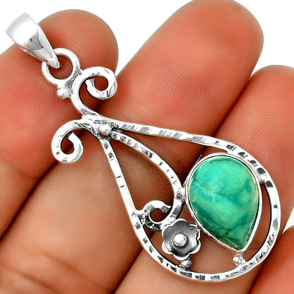 Natural Turquoise Magnesite Pendant P-1714 SDP131886