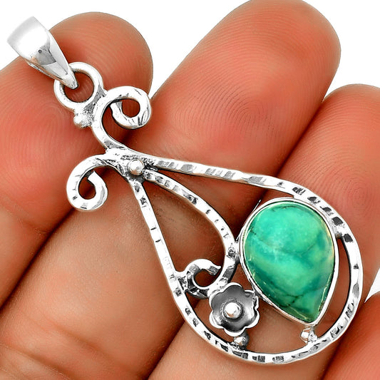 Natural Turquoise Magnesite Pendant P-1714 SDP131886