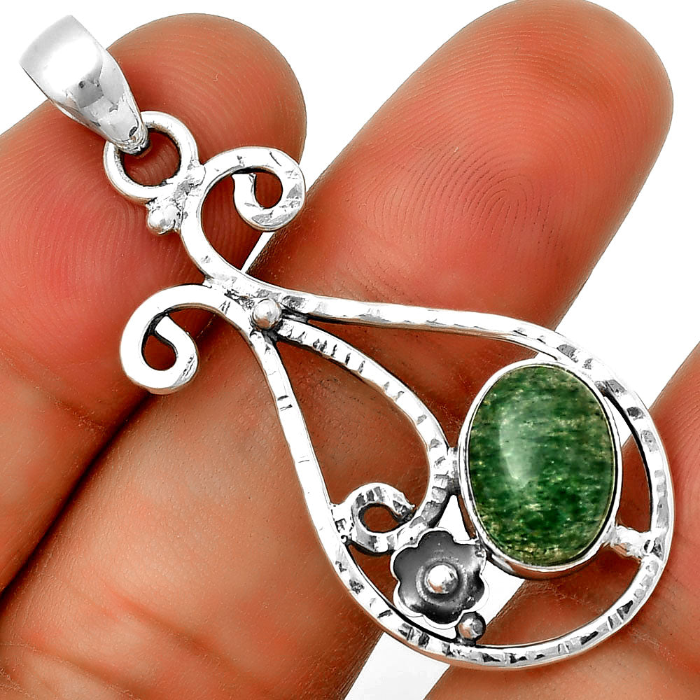 Natural Green Aventurine Pendant P-1714 SDP131887