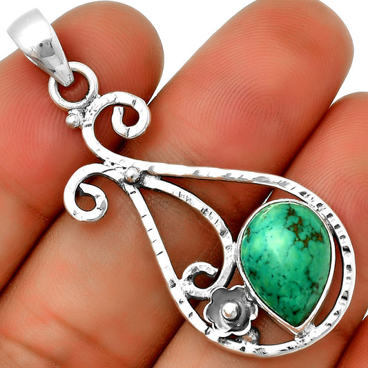 Natural Turquoise Magnesite Pendant P-1714 SDP131889