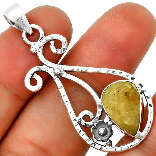 Natural Green Kyanite Rough - India Pendant P-1714 SDP131898