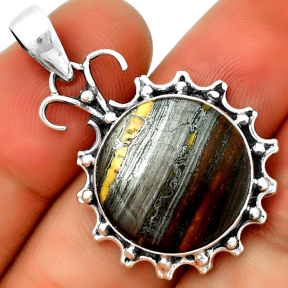 Natural Iron Tiger Eye Pendant P-1249 SDP131970