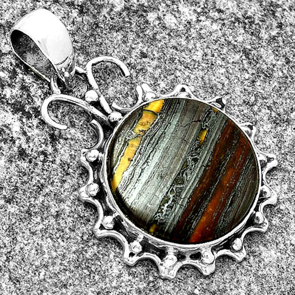 Natural Iron Tiger Eye Pendant P-1249 SDP131970
