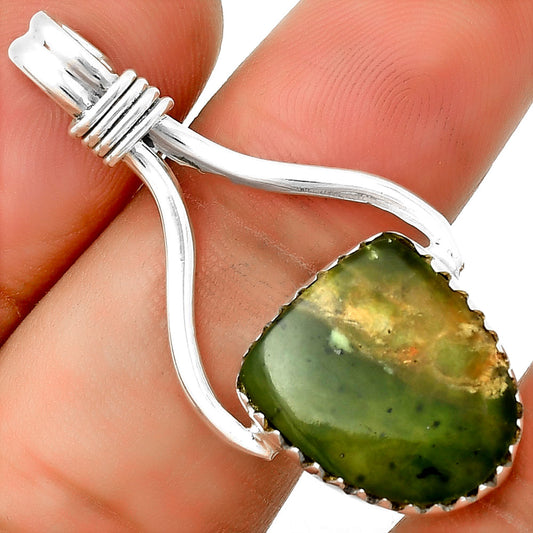 Natural Chrome Chalcedony Pendant P-1587 SDP131983