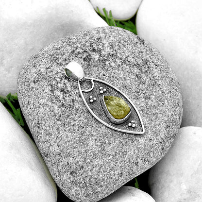 Natural Green Kyanite Rough - India Pendant P-1524 SDP132025