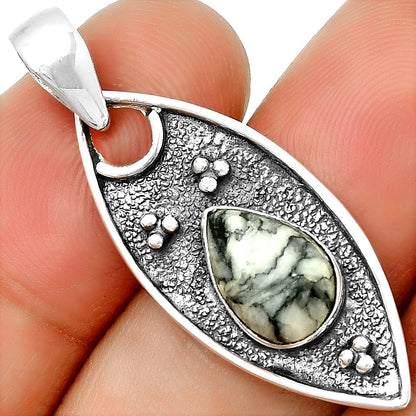Natural Pinolith Stone Pendant P-1524 SDP132037