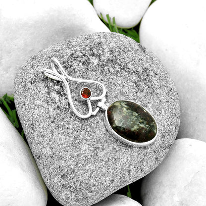 Natural Russian Eudialyte & Garnet Pendant P-1542 SDP132100