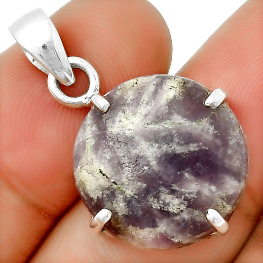 Natural Purple Lepidolite Pendant P-1013 SDP132115