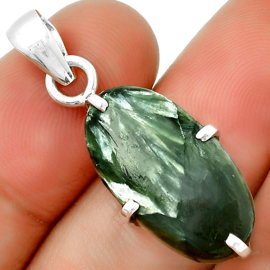 Natural Russian Seraphinite Pendant P-1013 SDP132116