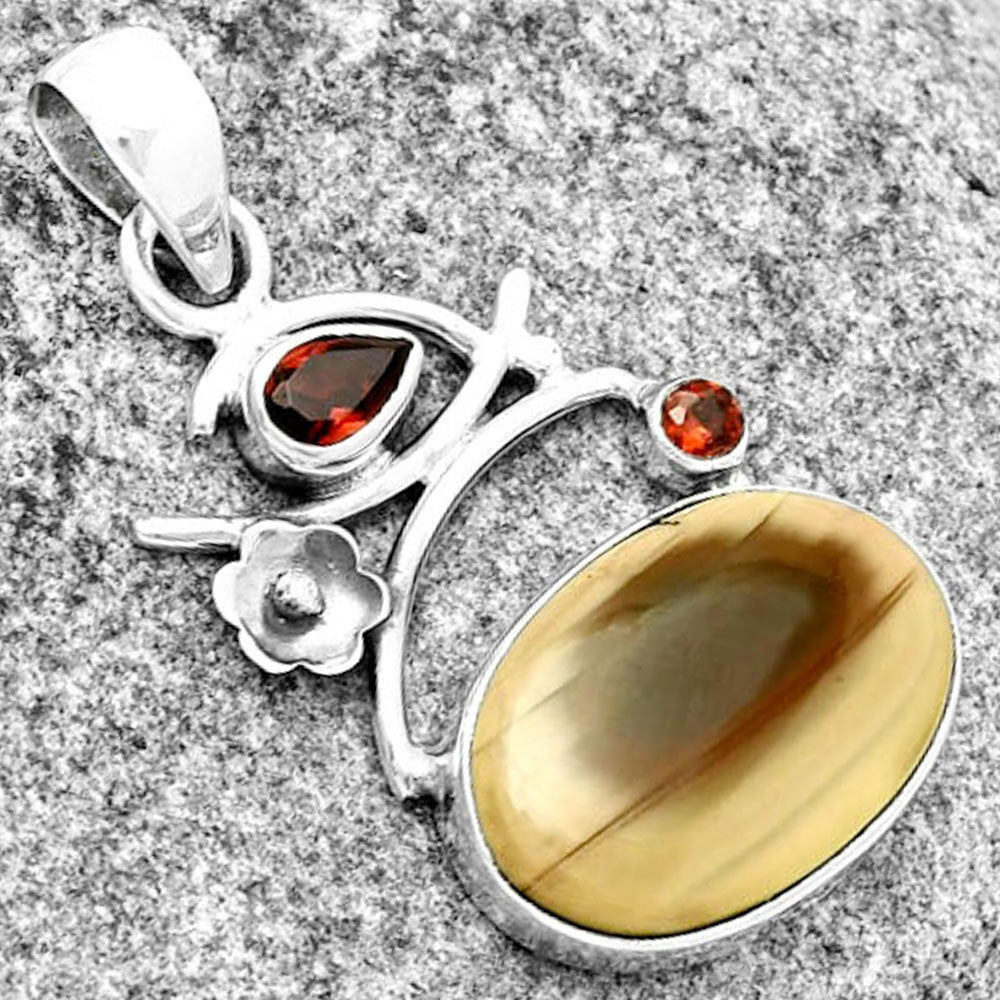 Imperial Jasper - Mexico & Garnet Pendant P-1704 SDP132160
