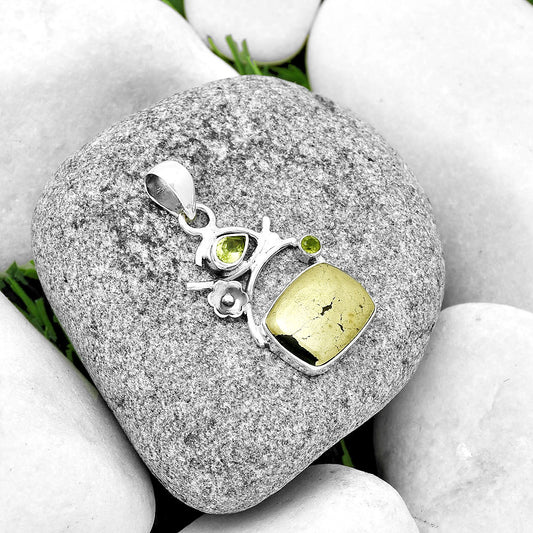 Apache Gold Healer's Gold & Peridot Pendant P-1704 SDP132164